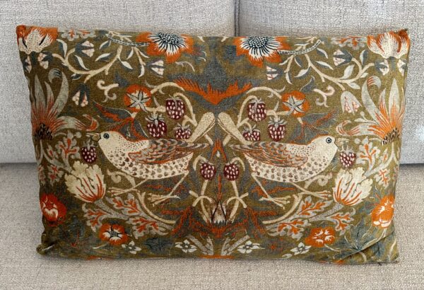 Velvet Pillow with Exotic Birds - Image 2