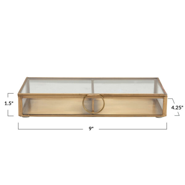 Glass Box with 2 Compartments - Image 4