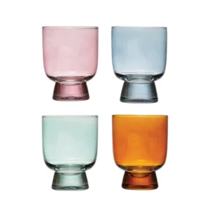 Mid-Century Style Glasses - set of 4
