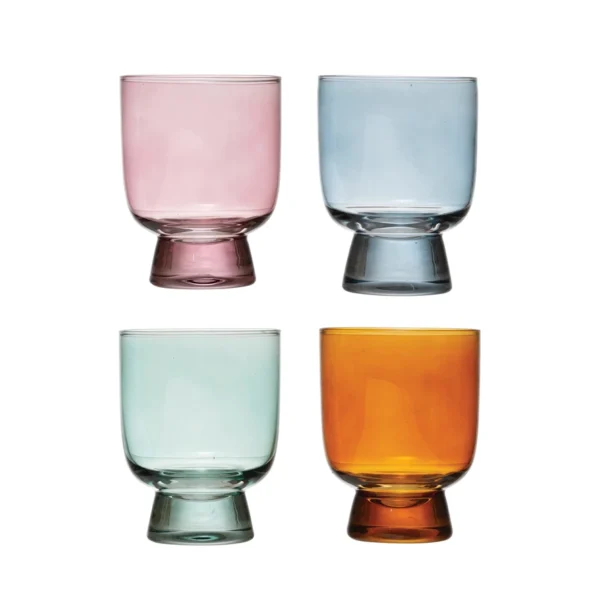 Mid-Century Style Glasses - set of 4