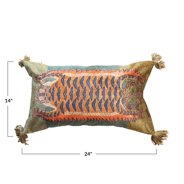 Velvet Tiger Pillow - Image 6